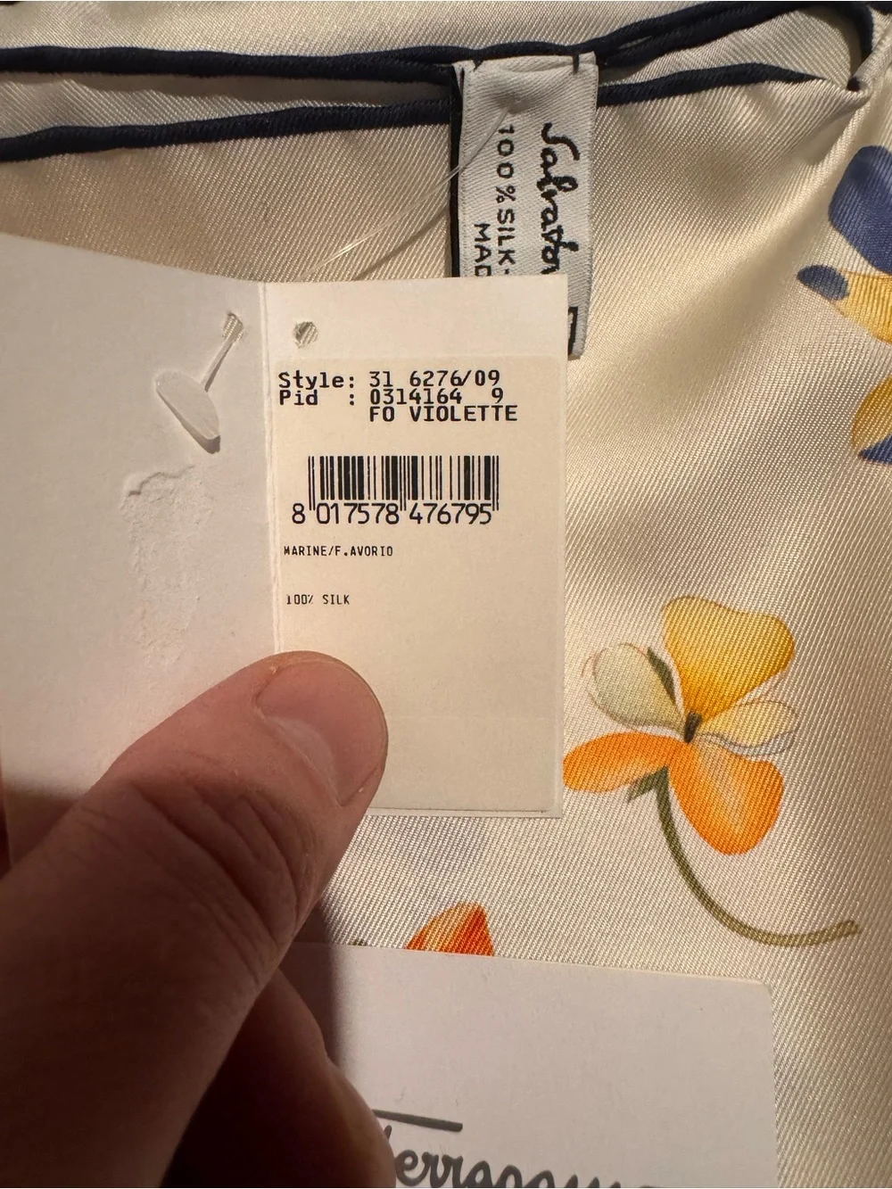 Salvatore Ferragamo Floral Silk Scarf